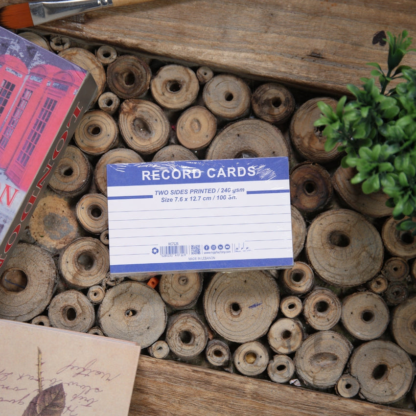 Premium Record Cards – Dual-Sided for Efficient Note-Taking Multi-Size
