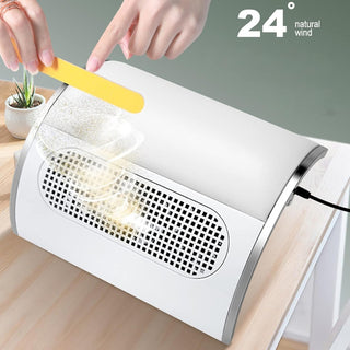 40W Table Vacuum Cleaner for Professional Manicure, Nail Dust Collector, Cleaning Tool for Nail Art with 3 Fans