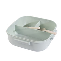 Exsport Green Lunch Box with Built-in Utensil Compartment