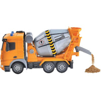 RC Concrete Mixer, Remote Control Router Truck, Lighting Effects, 360° Rotatable Tank, Rechargeable
