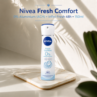 Nivea Fresh Comfort 0% Aluminium (ACH) Infini Fresh 48h 150ml