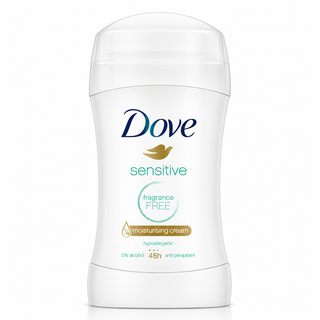 Dove Sensitive Fragrance Free 48h Antiperspirant Stick 40g
