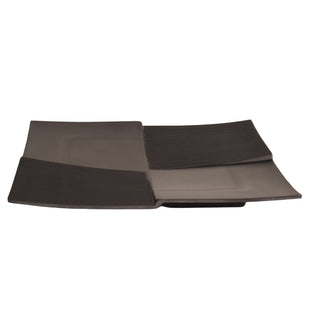 Plates Black Melamine Dinnerware