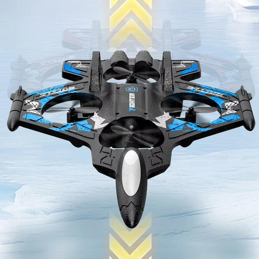 RC Jet Plane for Kids – 6-Axis Gyro, Auto Hover, 3D Stunts for 5 year + Blue