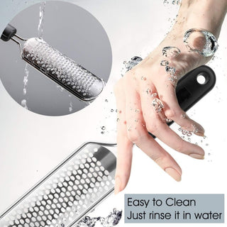 Hard Skin Removal Feet - Stainless Steel Foot File for Dead Skin Remover, Professional Callus Remover for Wet And Dry Feet,Black