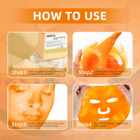 Jelly Mask Powder for Facials, Hydrating & Moisturizing Jelly Face Mask Skin Care Papaya
