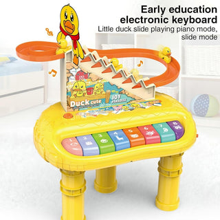 Kids Piano Keyboard - Little Duck Climbing Music Toy - Musical Instrument Toy with Lights and Music, Early Learning Educational Toy for 3 Years, 4 Years, 5 Years, 6 Years Old Boys and Girls Oric