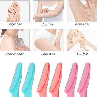 Eyebrow Razors, 6 Pieces  3 Small, 3 Big Eyebrow Razors, Eyebrow Razor, for Trimming and Shaping Eyebrows