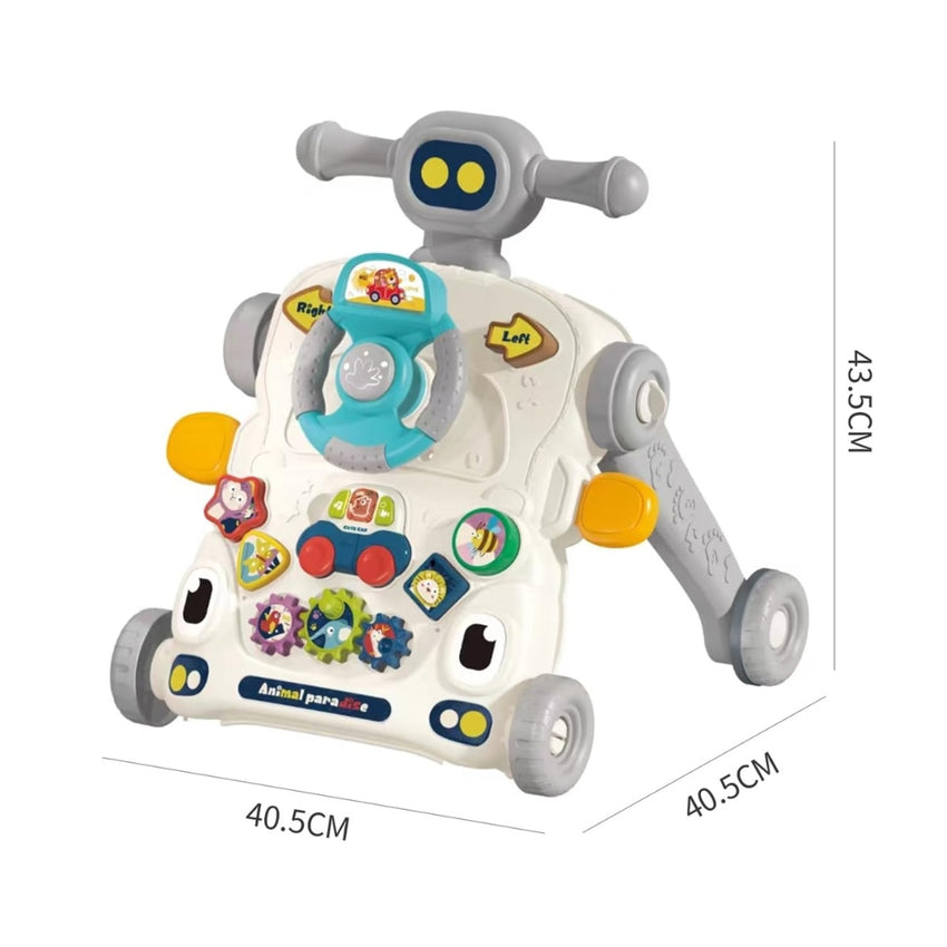 Baby Walker 3 in 1 Sit to Stand Push Walker With Activity Table and Center for Newborn Toddler