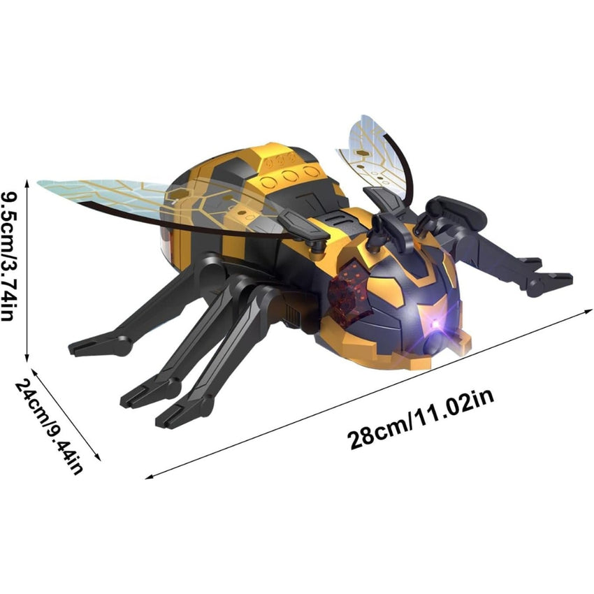Remote Control Bee Toy – Realistic RC Bee with Music, LED Lights & Sensory Features – Educational Toy for Kids