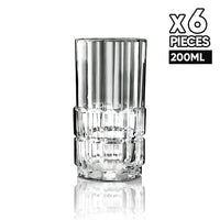 6-Piece Glass Set for Cold Drinks