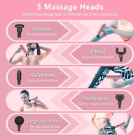 6 Speed Massage Gun Deep Tissue Percussion Massager Muscle Vibrater Type-C