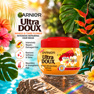 Garnier Ultra Doux Mango & Tiare Flower Intensive Repairing Hair Mask 300ml