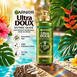 Garnier Ultra Doux Mythic Olive Lightweight Nourishing Leave-In Cream 200ml