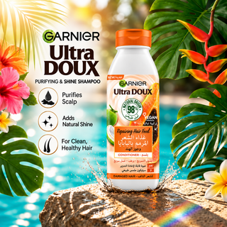 Garnier Ultra Doux Papaya & Coconut Repairing Hair Food Conditioner 350ml