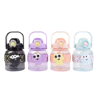 Cartoon-Themed Water Bottle with Strap