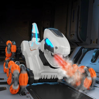 Muiltfunctional Rc Animal Toys Kids Electric Simulation Six Wheels Spray Dinosaur Robot Toys Remote Control Cool Gifts for Boys