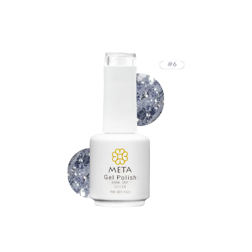 Magic Foil Liquid Builder Gel Meta Nail 6