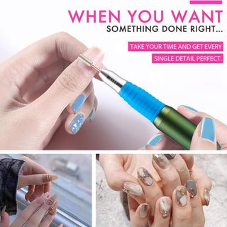 Electric Nail Drill Machine, Professional 25000RPM Acrylic Nail File Drill Manicure, Nail File for Acrylic Nails, Gel Nail Polish Remover Machine for Home and Salon, Adjustable Speed