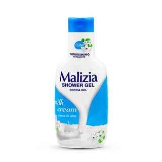 Malizia Milk Cream Nourishing Shower Gel 1L