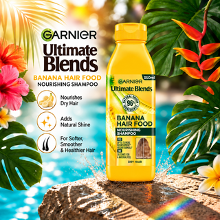 Garnier Ultimate Blends Banana Hair Food Nourishing Shampoo 350ml