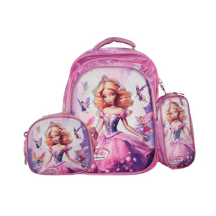 Barbie Fairy Secret 3-Piece School Bag Set for Girls