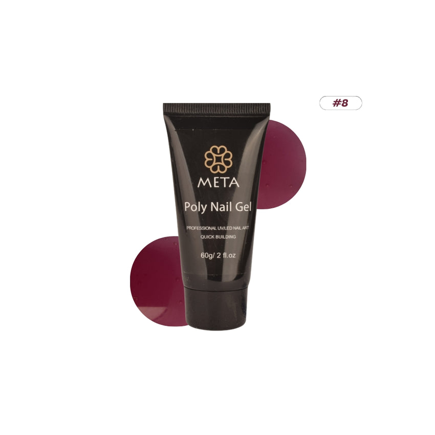 Poly Gel Meta Nail color 8