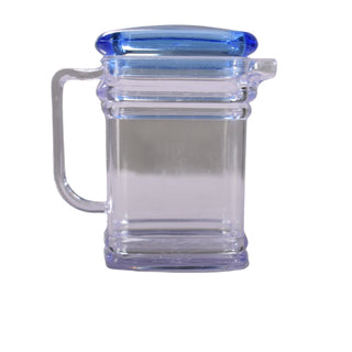 Plastic Square Oil Jar Blue
