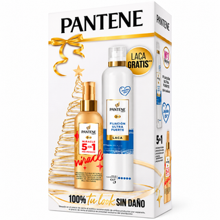 Pantene Pro-V Miracle 5-in-1 Pre-Styling Spray + Ultra Strong Hold Hairspray Gift Set