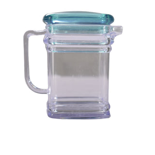 Plastic Square Oil Jar Green