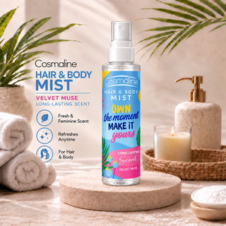 Cosmaline Hair & Body Mist – Velvet Muse Long-Lasting Scent 200ml