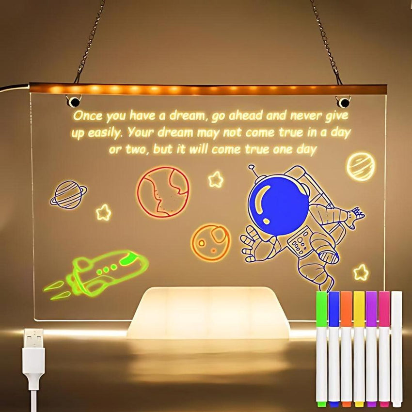 Acrylic Writing Board with 7 Color Pen