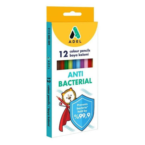 Adel  Antibacterial Color Pencils Blister Pack  12pcs