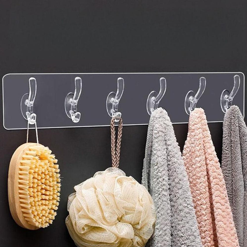 Adjustable Transparent Adhesive Hooks Super Sticky Gold/SIlver