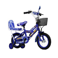 Baby Bicycle 12" Wheel With Safety Supporting Wheel Spider Blue
