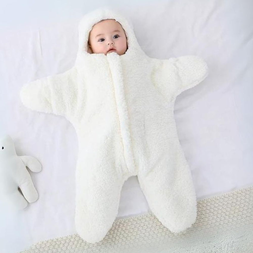 Baby Sleeping Bags Starfish Shape New Winter Soft Newborn Wrap Blanket Swaddling Warm Cotton Sleepsack for Babies.