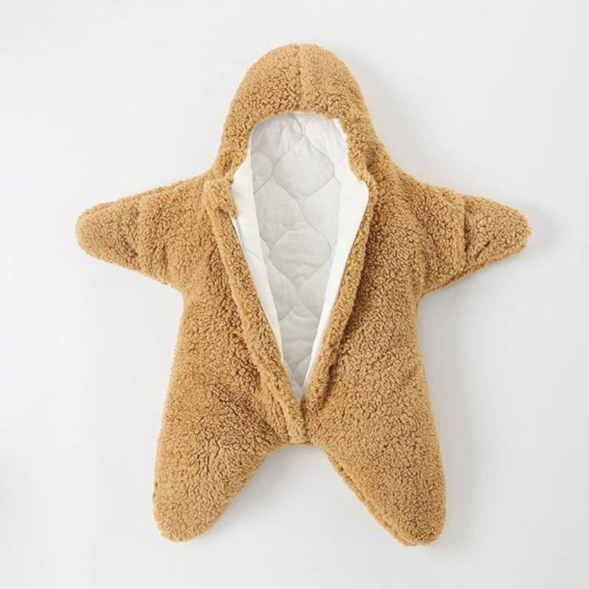 Baby Sleeping Bags Starfish Shape New Winter Soft Newborn Wrap Blanket Swaddling Warm Cotton Sleepsack for Babies.