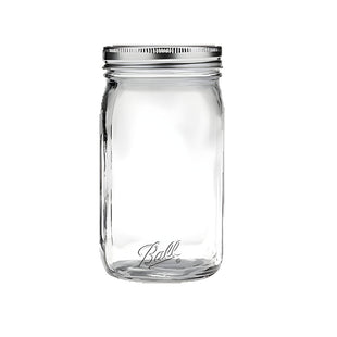 Ball Glass Jar With Lid & Band, Single Jar