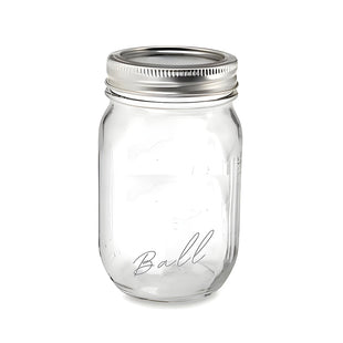 Ball Glass Jar With Lid & Band, Single Jar