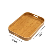 Bamboo Rectangular Round Tea Tray Simple Wooden Storage Trays Hotel Home Breakfast Dessert Food Serving Tray Kitchen Supplies