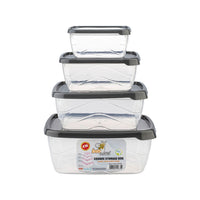 Bee Home Square Storage Box 4 Pcs