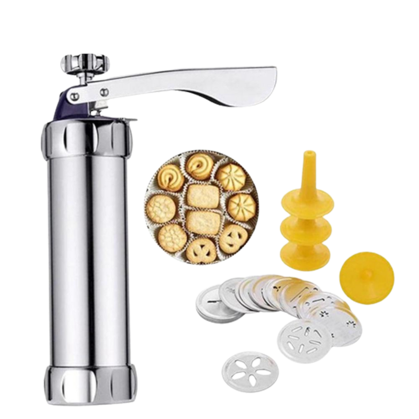 Biscuits Stainless Steel Cookie Press Machine With 20 Shapes