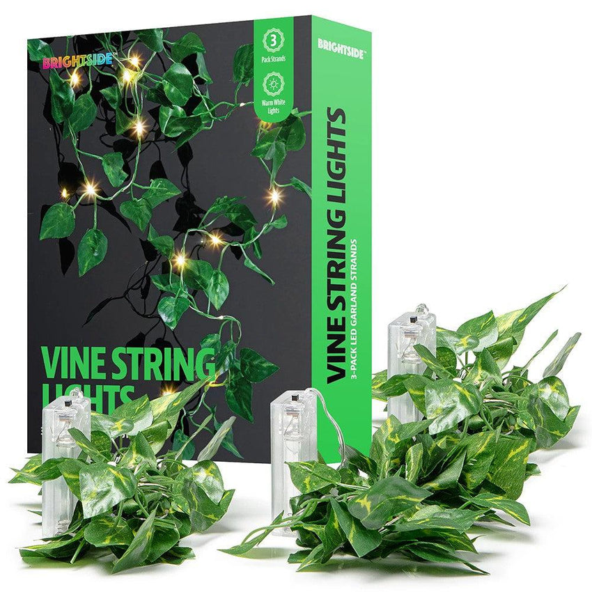 BrightSide 3-Pack Led Ivy Garland Lights - Warm White Leds