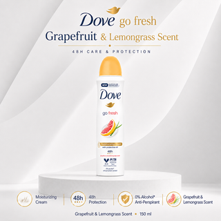 Dove go fresh 48h Grapefruit and Lemongrass scent 150ml
