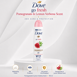 Dove Go Fresh 48h Pomegranate & Lemon Verbena Scent 150ml