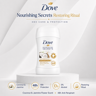 Dove Nourishing Secrets Restoring Ritual Coconut & Jasmine 48h Antiperspirant Stick 40g