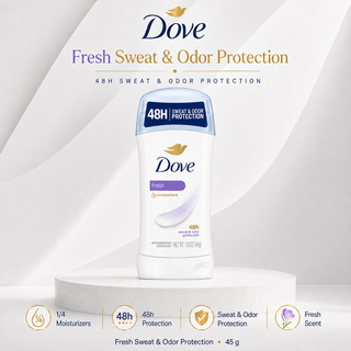 Dove Fresh Sweat and Odor Protection 48h Antiperspirant 74g