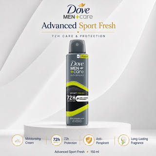 Dove Men+Care Advanced Sport Fresh 72h Antiperspirant 150ml