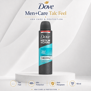 Dove Men+Care Talc Feel 48h Antiperspirant 150ml