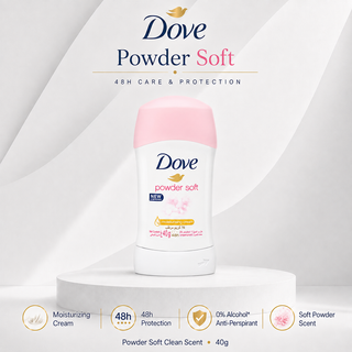 Dove Powder Soft 48h Antiperspirant Stick 40g